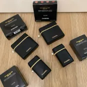 雷納代購⭐️ 送禮 Chanel 香奈兒 化妝包 彩妝 口紅包 2025 贈品 黑金 皮革 珍珠拉鍊