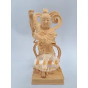 〔歡喜佛具〕3吋6小神像 黃楊木中壇元帥  單輪  太子｜公仔  擺件  車上可擺  不佔空間