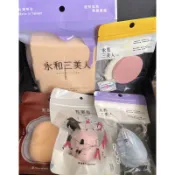 永和三美人 水色美妝蛋 水滴型 巧好Q粉撲 多角度 方塊海綿 短拇指 拍拍海綿 橄欖斜切美妝蛋 化妝海綿 粉撲