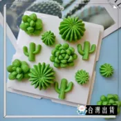 仙人掌多肉蛋糕裝飾巧克力立體仙人球DIY生日烘焙甜品蛋糕擺件 可開發票✅咩咩星球🔥台灣出貨🔥