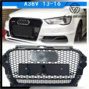 適用於2014-2016款Audi奧迪A3 S3 8V  RS3款水箱罩 蜂窩水箱護罩 前保桿中網格柵
