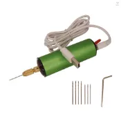 Toyutw)可調節 0.8-1.2mm 電動迷你鑽頭帶 8 件鑽頭 0.8mm 和 1.1mm 用於珠寶 DIY 鋁製