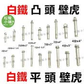 (店+)【松駿小舖】白鐵壁虎 凸頭壁虎 膨脹螺絲 外牙壁虎 平頭壁虎 2分 2分半 3分 4分 1/4 5/16 3/8 1/2