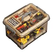 【Quality 聚家】收納箱 工具箱 多功能手提箱 32*23.5*18.5CM 2個裝 零件整理盒 七格分類