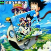 ✨臺灣出貨✨七龍珠阿拉蕾聯名陶瓷冰箱貼膠囊飛車歷險記動漫風爆款冰箱磁吸貼