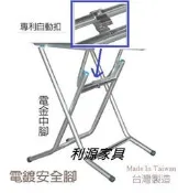 【中和利源店面專業家】全新 【台灣製】厚質鋼管 小吃桌腳 餐桌腳 拜拜桌腳 折合桌 摺疊桌 收合桌 高71