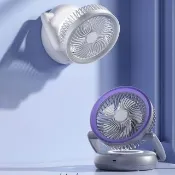 【涼感家】大風量空氣循環扇 桌上型/壁掛充電渦輪風扇 折疊電風扇 台式靜音涼風扇 便攜移動風扇 立扇/台扇