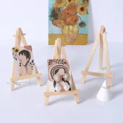 (店+)大/小 木質小畫架 迷你三角支架 木頭裝飾 展示架 畫架 飾品架 三角架 木頭架子 三腳架 首飾 收納