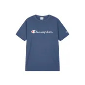  (店+)【Champion】Champion SS26 AUTHENTIC系列 冠軍膠印草寫Logo復古個性潮流休閒簡約時尚百搭運動通勤日常舒適圓領短袖T恤 美版 男女同款