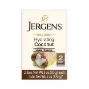 【Jergens 婕可詩】珍柔溫和潤膚香皂-清爽椰香(85g*2)【兔雜tuzha】
