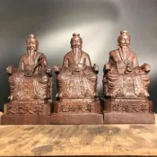 【可開發票】越南沉香木雕三清神像祖師元始天尊靈寶天尊道德天尊家用道家供奉