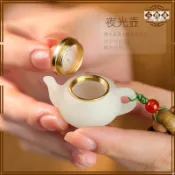 【三雅道】 【把把壺】香囊多寶珠手串 天然檀木多寶多福珠DIY夜光石 掛件文玩