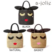日本限定 alice olivia a-jolie 睫毛口紅刺繡 手提包托特包 藤編包草編包通勤包 書籍雜誌 附錄包