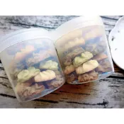 (店+)嚴選SHOP 5入含蓋 320CC PP餅乾罐 台灣製 餅乾盒點心盒 月餅盒 包裝盒喜餅盒 西點盒 塑膠盒 S017