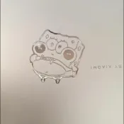 【臺灣-出貨】海綿-派大星立體金屬貼Q版卡通ins風手機裝飾貼紙筆記本電腦貼TIAN5