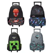 (店+)smiggle  🧬 現貨 正版 澳洲 🧬 我的世界 蜘蛛人 哈利波特 拉桿書包 中小學生 揹包 大容量 拖輪書包