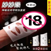 【台灣現貨｜當天出貨｜明天到】妙妙樂 ‧ 降敏延時增粗性套組﹝簍空透氣/包皮阻復/堅挺持久+大小雙號/重覆使用﹞牛奶白