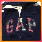 [現貨在台] GAP 經典熊寶寶毛刺繡Logo 連帽外套 冬季外套 女款 (S號)