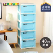 【台灣KEYWAY】R60815 藍天五層櫃(附輪)