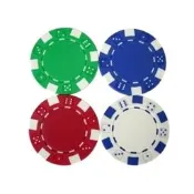 【籌碼 麻將籌碼 籌碼幣】骰子圖形4格100pcs(100-D4)-100片籌碼-台灣製 遊戲籌碼【小潔大批發】