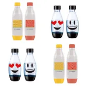Sodastream嬉皮士水滴型專用水瓶1L Emoji0.5L適用Play Source Spirit氣泡水機 寶特瓶