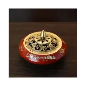 (店+)凡塵佛俱百貨批發 銅爐 香爐 淨爐 附防火墊 銅製紅八寶吉祥淨香爐
