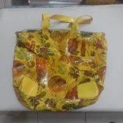 MACANNA 麥坎納 歐式復古彩繪防水透明果凍手提包，狀況還不錯，邊角有些正常使用的痕跡