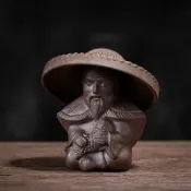 協貿國際日用品生活9館 陶瓷茶濾功夫茶具茶漏一體式過濾網創意茶寵斗笠茶葉過濾器茶濾網