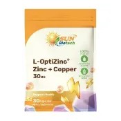 【Sun 日落恩賜】L-OptiZinc鋅+銅膠囊(30粒/袋)
