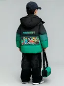 全球選品1館 生活百貨 我的世界衣服羽絨棉服男童Minecraft加絨棉襖冬款加厚兒童MC外套