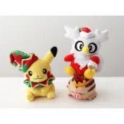 日本寶可夢中心 Pokémon Center限定 聖誕節 玩具工廠 皮卡丘 信使鳥 小山豬 吊飾 娃娃