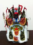 ☆灣橋洋行☆電音三太子(黑色) 380元含支架底座 台灣文化 布袋戲木偶 兒童玩具禮物 Q板布袋戲 生日禮物 舞龍舞獅