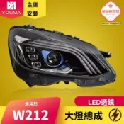 極樂藏寶閣 【邁巴赫同款】奔馳E級大燈 W212大燈總成 改裝大燈 LED日行燈 雙光透鏡 專車專用 流水轉向 適用於14-15款 提升亮度 無損安裝