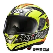 傳璽騎士部品 【KYT VENDTTA泛維達】白紅藍 橘黑 螢光黃彩繪全罩帽 雙D扣 充氣式內襯 內墨片 可加購電鍍片