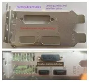 【限時下殺】全高半高微星GTX 1650 4GT LP顯卡擋板擋媥档條 mini档板档媥卡條