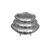 (店+)〈拜雅齊BYC〉伸縮蒸盤(水果盤 瀝水盤 瀝水架 折疊收納 蒸龍盤)