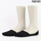【FOOTER除臭襪】輕薄隱形五趾襪(F04-黑)