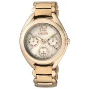 大高雄鐘錶城 CITIZEN星辰FD2023-56A 花樣盛放光動能女錶/貝殼面34mm｜樂天領券現折★全館特惠中★指定刷卡回饋10%