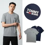 【TOMMY HILFIGER】Tommy Jeans 短T 環保 短袖 T恤 純棉 男生上衣 素t(短袖9448B#5)