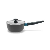 【ZWILLING 德國雙人】NOW PLUS CERAMIC 鈦陶瓷不沾鍋單柄湯鍋18cm-藍莓色(德國雙人牌集團官方直營)