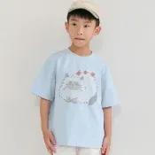 【a la sha】親子裝 圓滾滾蘋果貓童裝