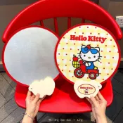 【限時特惠】🎀臺灣出貨🎀超大號摺疊扇子反光板女士便攜式團扇卡通日用扇夏季新款拍照神器