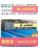 免運☑️刀刮布魚池加厚帆布池大型塑料養魚水箱高密度戶外大棚池