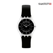 Swatch BLACK CLASSINESS 超薄手錶/女錶/瑞士製造 SS08K103 (34mm)【官方旗艦店】