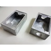 鋁盒 鋁制 BOX明盒 一聯 單聯(無孔、4分單孔 、4分雙孔) 兩聯無孔 接線盒 開關盒  鋁明盒 鋁接線盒 鋁開關盒