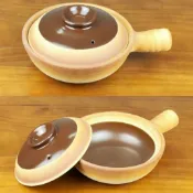 全球選品1館 生活百貨 傳統手工粗陶煲仔飯土砂鍋家用單柄小沙煲帶手柄老式淺瓦