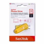[好買市集] SanDisk【32G】Phone Drive USB 3.2 Type-C 雙接頭OTG 隨身碟 手機/平板適用 黃色（SD-DDC6-YD-32G）