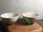 日本回流 老萩燒薄胎斗笠小碗/一對  D8