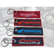 小梁部品 HONDA 刺繡飄帶鑰匙圈 重機 檔車 賽車 飛行飄帶 布質不刮車殼 質感配件 重機 機車 CB650R