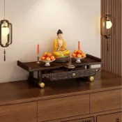 🔥桃園出貨 香火座 神明桌 供桌 小供桌 公媽桌 迷你神桌 佛龕 家用供奉 桌面供桌 供香桌 神位桌 中式案桌 貢桌 佛